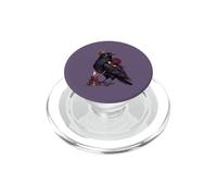 Crowned Raven Dark Romance Gothic Bordeaux Rose et Bougie PopSockets PopGrip pour MagSafe