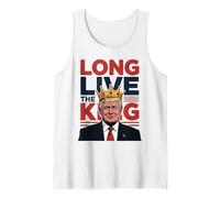 Crowned Trump Long Live The King - Meme Patriotique Trump Débardeur