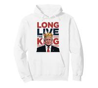 Crowned Trump Long Live The King - Meme Patriotique Trump Sweat à Capuche
