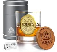 CROWNLY CRYSTAL® Cadeau Personnalisé Papy Grand-Père Fête des Pères Anniversaire Homme Verre à Whisky Original
