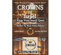 Crowns of Israel: 1 Kings Word Search Quest (Travel Edition)