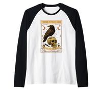 Crows Before Bros Carte de Tarot Gothique Crâne Corbeau pour Femme et Adolescente Manche Raglan
