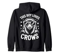 Crows Boy Funny Crow Sweat à Capuche