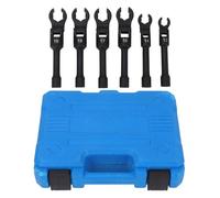 Crows Foot Wrench Set Metric 180 degrés Flexible Head Crowfoot Flare Nut Trew Tool Kit pour les écrous difficiles à atteindre dans les lignes d'huile Systèmes hydrauliques en