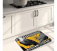 Crows Tapis de cuisine pour sol, motif oiseau noir, vintage, gothique, tapis doux, rembourré, confortable, lavable et antidérapant pour évier de cuisine, buanderie, salle de bain, 50,8 x 78,7 cm