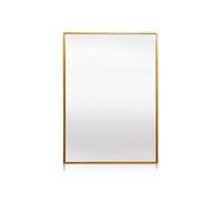 Miroir mural - Croxley Casa Chic by - cadre métallique - 90 x 60 cm - Doré