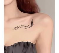 Croyance dans le cœur Herbal Tattoo sticker sexy littérature Art semi - permanent imperméable à l'eau durable femme