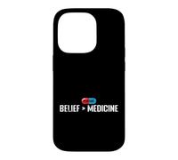 Croyance Plus Grand Que Le Placebo de la médecine Coque pour iPhone 14 Pro