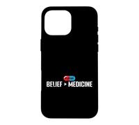 Croyance Plus Grand Que Le Placebo de la médecine Coque pour iPhone 16 Pro Max