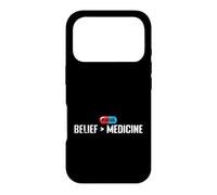 Croyance Plus Grand Que Le Placebo de la médecine Coque pour iPhone 17 Pro