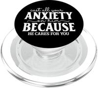 Croyance sur la Peur : Citation inspirante Contre l'anxiété PopSockets PopGrip pour MagSafe