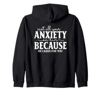Croyance sur la Peur : Citation inspirante Contre l'anxiété Sweat à Capuche