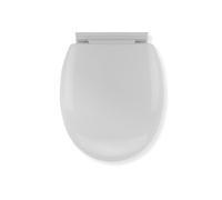 Croydex Abattant de Toilette Antibactérienne avec Charnières à Fermeture Lente Blanc