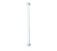 Croydex Barre d'appui Droite en Acier Inoxydable avec Fixations dissimulées Blanc 60 cm