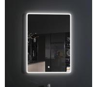 Croydex Chilcombe Hang 'N' Lock MM720200E Miroir Lumineux en Verre Argenté 3 x 40 x 60,5 cm