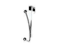 Croydex-chromé en Acier Inoxydable-Crochet de Porte-Lot de 2-Argenté