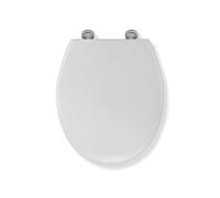 Croydex Eldon urée Soft Close Quick Release Top Fix antibactérien Abattant de WC, Blanc