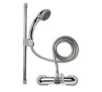 Croydex Ensemble mélangeur de bain/douche AB220041, chromé, 22,8 x 16,2 x 3,8 cm