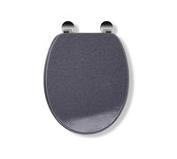 Croydex Flexi-Fix Dove adapté à ne jamais SE Glisse Abattant de WC Effet, Bois, Granit, 45 x 37.5 x 6 cm