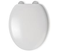 Croydex Flexi-Fix Grasmere adapté à ne jamais SE Glisse Abattant de WC, Blanc, 43.5 x 38 x 5 cm