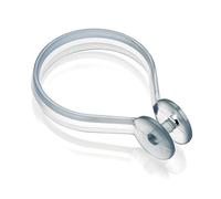 Croydex Lot de 12 Anneaux pour Rideau de Douche Transparent