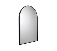 Croydex Miroir de Salle de Bain avec Cadre Noir Mat, Design élégant en Arche, Verre de sécurité, prêt à être assemblé avec Fixations et Fixations, idéal pour la décoration de la Chambre à Coucher,