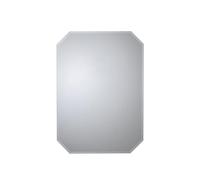 Croydex Miroir Mural octogonal pour Salle de Bain avec Bords biseautés (H) 70 cm (l) 50 cm