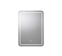 Croydex MM720400E Chawston Hang 'N' Lock Miroir carré Lumineux en Verre, 3 x 40 x 60,5 cm