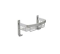 Croydex Panier incurvé en Aluminium, Argent, Taille L