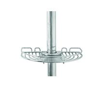 Croydex Plaqué antirouille en Acier Doux Facile à Installer Colonne de Douche Savon Panier, Chrome