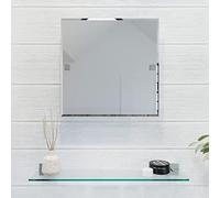 Croydex QM441041 Miroir Chester Flexi-Fix, verre, 8,75 x 45 x 45 cm