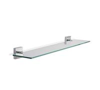 Croydex - QM441441 - Flexi-Fix Chester - Glass Shelf - 13,2 x 59 cm - Chrome