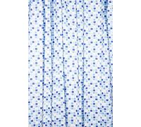 Croydex Rideau de douche en PVC Mosaïque bleue
