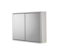 Croydex Simplicity Placard miroir 2 portes A monter soi-même Blanc