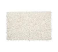 Croydex Super Doux à Motif Tapis de Salle de Bain avec Dos antidérapant, Coton, crème, 1 x 50 x 80 cm