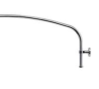 Croydex Tringle de douche courbée Longueur max. 2000 mm Chrome