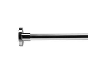Croydex Tringle de douche ronde avec anneaux Longueur 2500 mm Chrome