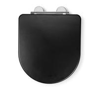 Croydex WL610321H Iseo Abattant WC Noir mat