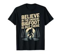 Croyez en l'invisible Bigfoot Sasquatch Forest Cryptid Men T-Shirt