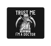 Croyez-Moi, Je suis Médecin, Un Médecin De La Peste Médiévale. Tapis De Souris Gaming Portable Mousepad Bords Cousus Mouse Pad pour Travail Jeu Bureau 25X30Cm