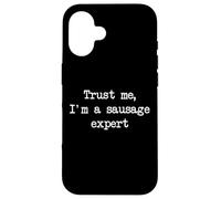 Croyez-moi, je suis un expert en saucisses drôles Saucisses minimalistes Coque pour iPhone 16