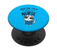 Croyez-Moi, Je suis Une Super infirmière - Chat Infirmier PopSockets PopGrip Adhésif