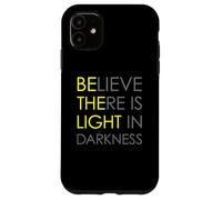 Croyez qu'il y a de la lumière dans l'obscurité Jésus Croix Art au Dos Coque pour iPhone 11
