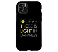 Croyez qu'il y a de la lumière dans l'obscurité Jésus Croix Art au Dos Coque pour iPhone 11 Pro