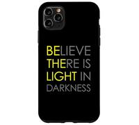 Croyez qu'il y a de la lumière dans l'obscurité Jésus Croix Art au Dos Coque pour iPhone 11 Pro Max