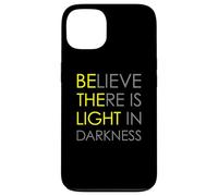 Croyez qu'il y a de la lumière dans l'obscurité Jésus Croix Art au Dos Coque pour iPhone 13