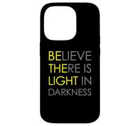 Croyez qu'il y a de la lumière dans l'obscurité Jésus Croix Art au Dos Coque pour iPhone 14 Pro
