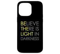 Croyez qu'il y a de la lumière dans l'obscurité Jésus Croix Art au Dos Coque pour iPhone 14 Pro Max