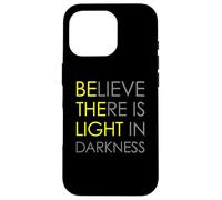 Croyez qu'il y a de la lumière dans l'obscurité Jésus Croix Art au Dos Coque pour iPhone 16 Pro
