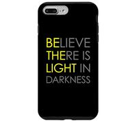 Croyez qu'il y a de la lumière dans l'obscurité Jésus Croix Art au Dos Coque pour iPhone 7 Plus/8 Plus